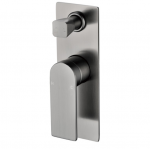 Ruki Gun Metal Grey Lead Free Wall Mixer With Diverter